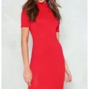 Nasty Gal Near to Me Turtleneck Dress